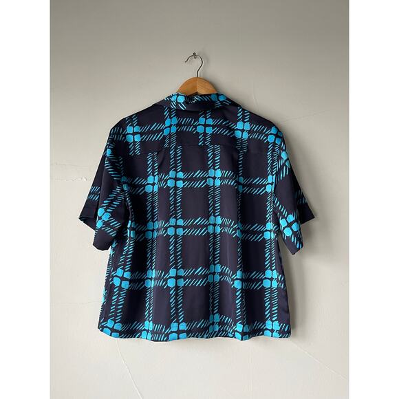 NEW‎ Marni Uniqlo Collaboration Oversized Open Collar Shirt Size Large - Picture 7 of 7